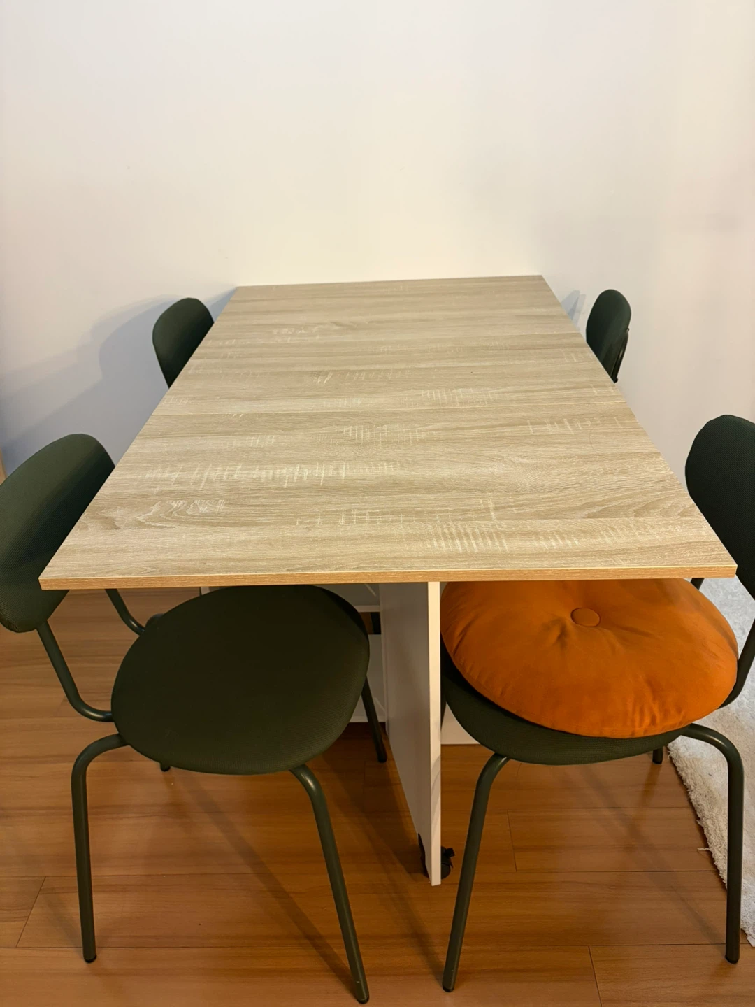 Wayfair Dining Table & 4-Piece IKEA Chair Set