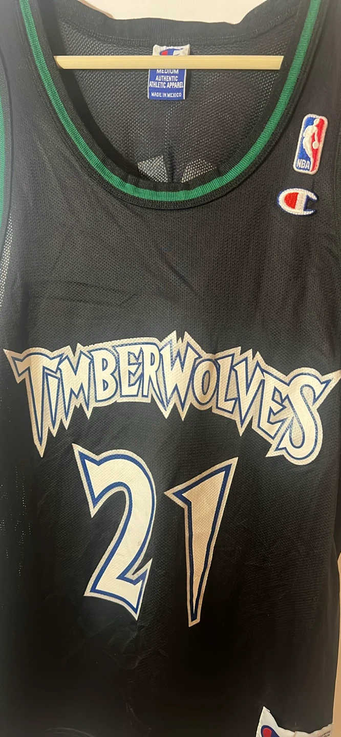Vintage Champion Timberwolves Garnett#21 Size M