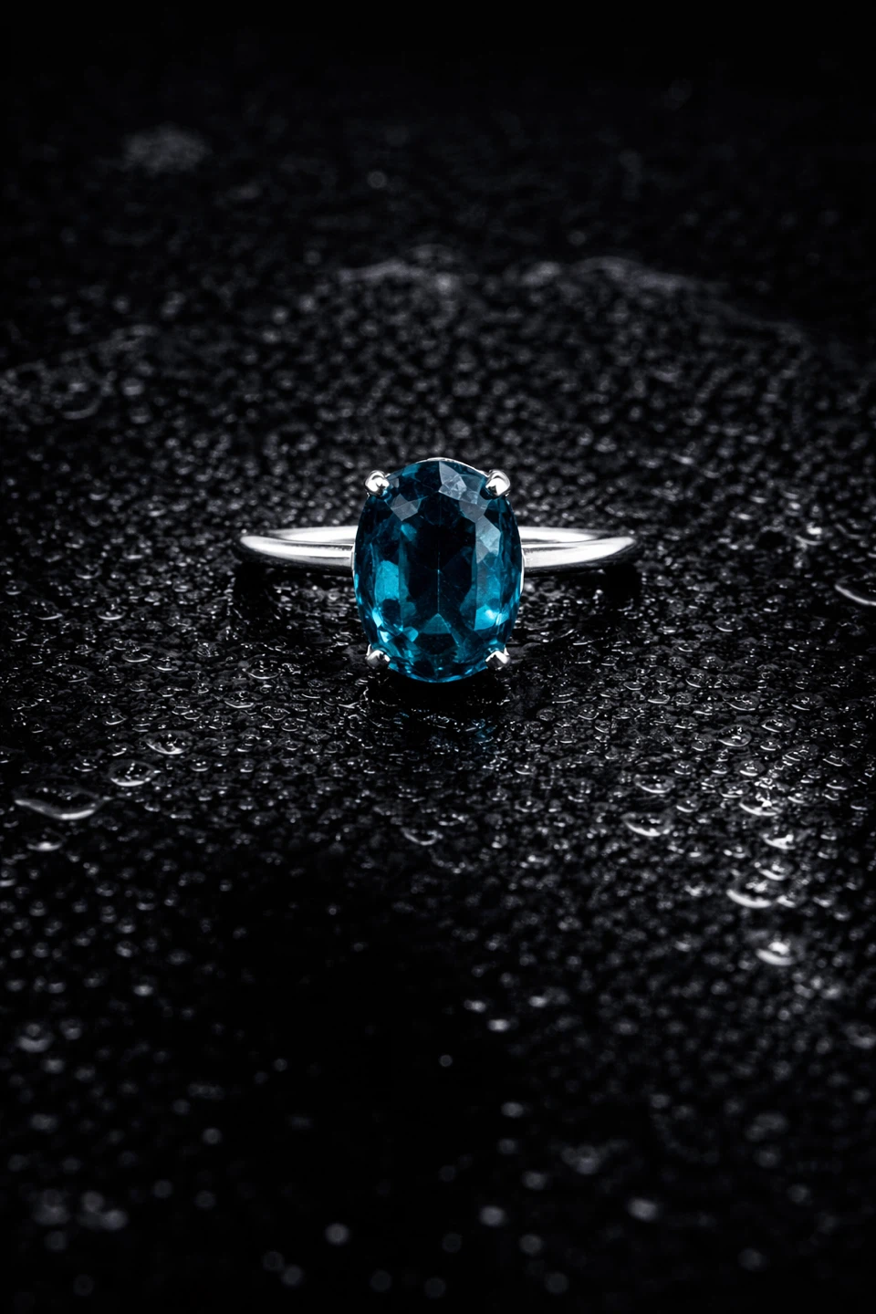 Oval London Blue Topaz Ring Ring