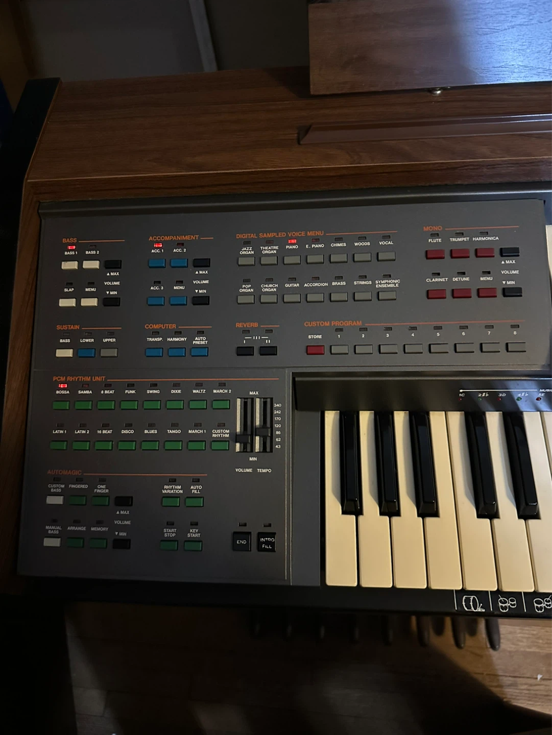 Vintage GEM MK-20M Organ – Fully Working w/ Bench & Pedals - photo 4