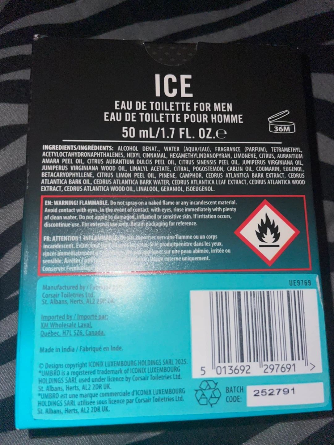 Umbro ICE Eau de Toilette for Men 50 mL / 1.7 FL. OZ. - photo 2