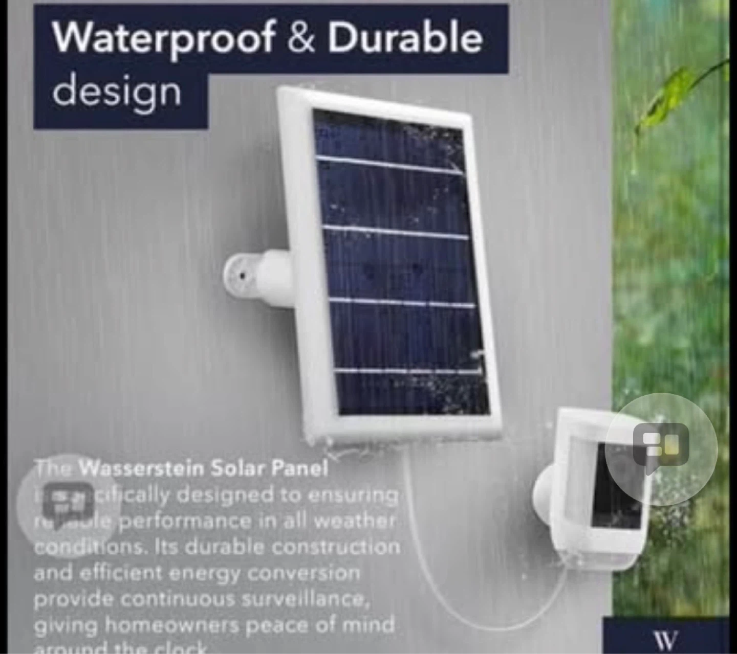 Wasserstein Solar Panel for Ring Cameras - photo 3