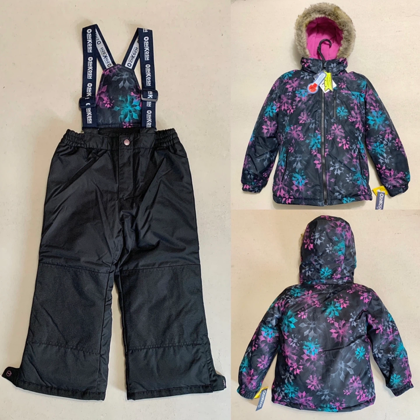 Kids Snowsuit Girls Size 10 Winter Coat and Snow Pants NEW - photo 3