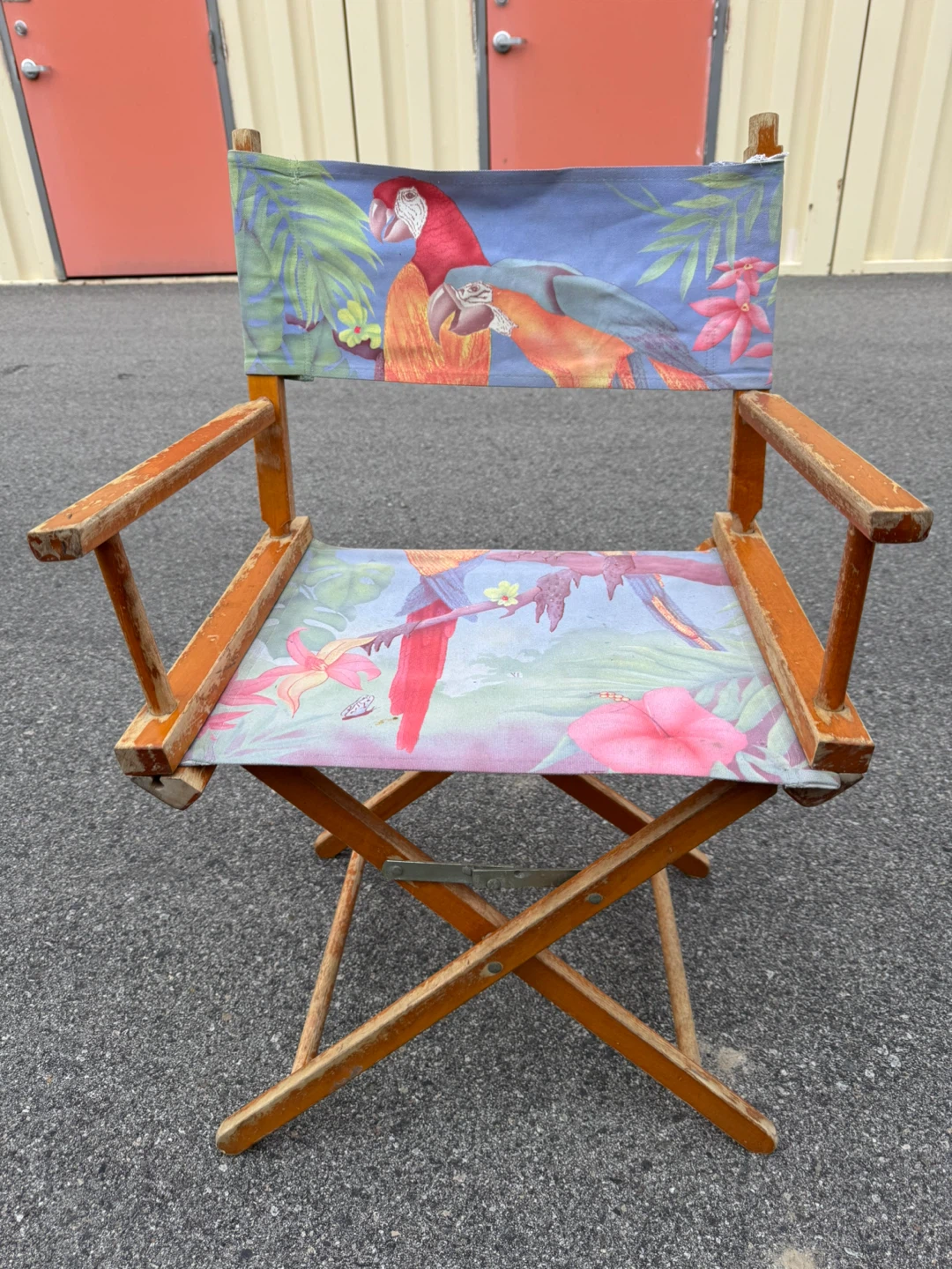 Director's Chair with Parrot Print