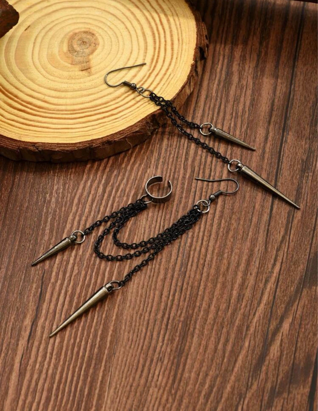 Spike Chain Earring Set - photo 2