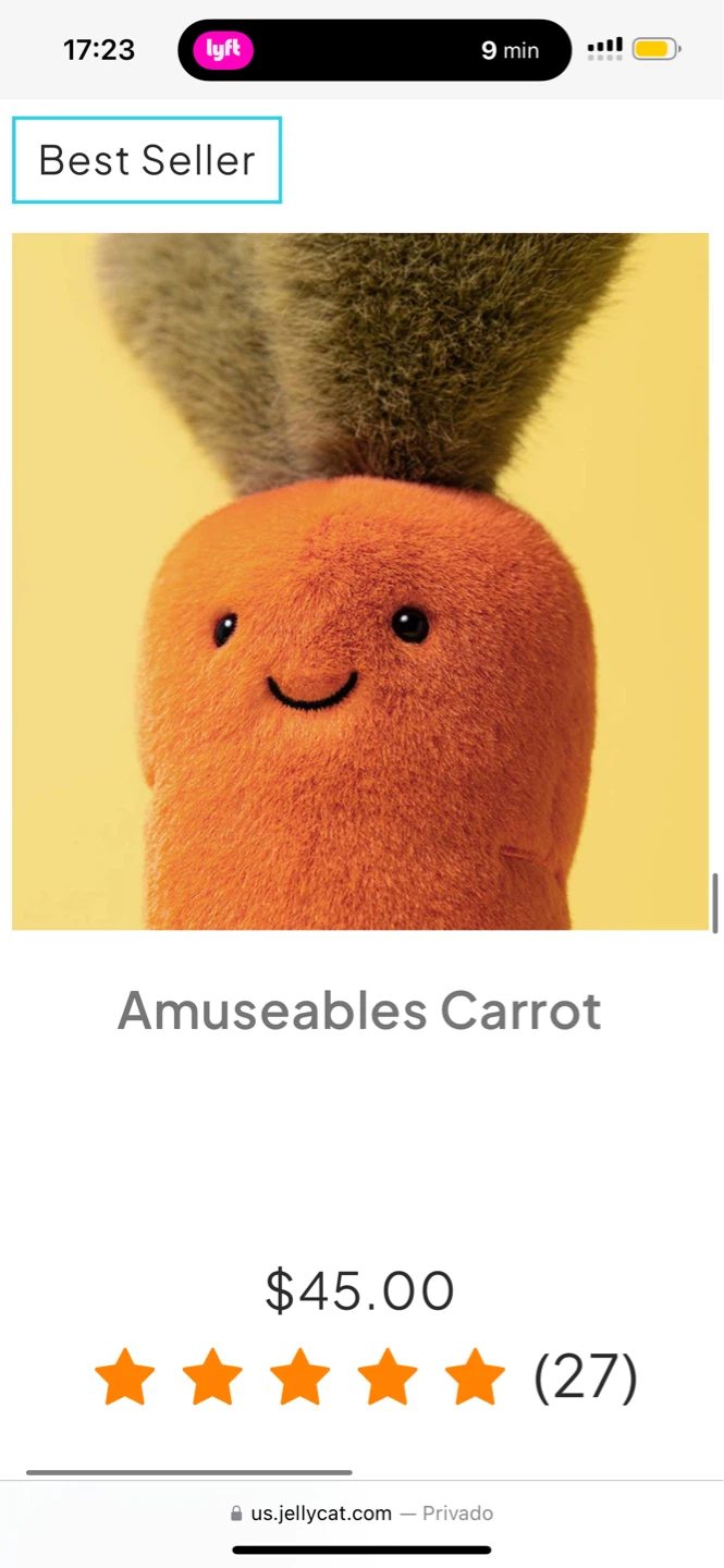 Jellycat Amuseables Carrot Plush Toy - photo 2