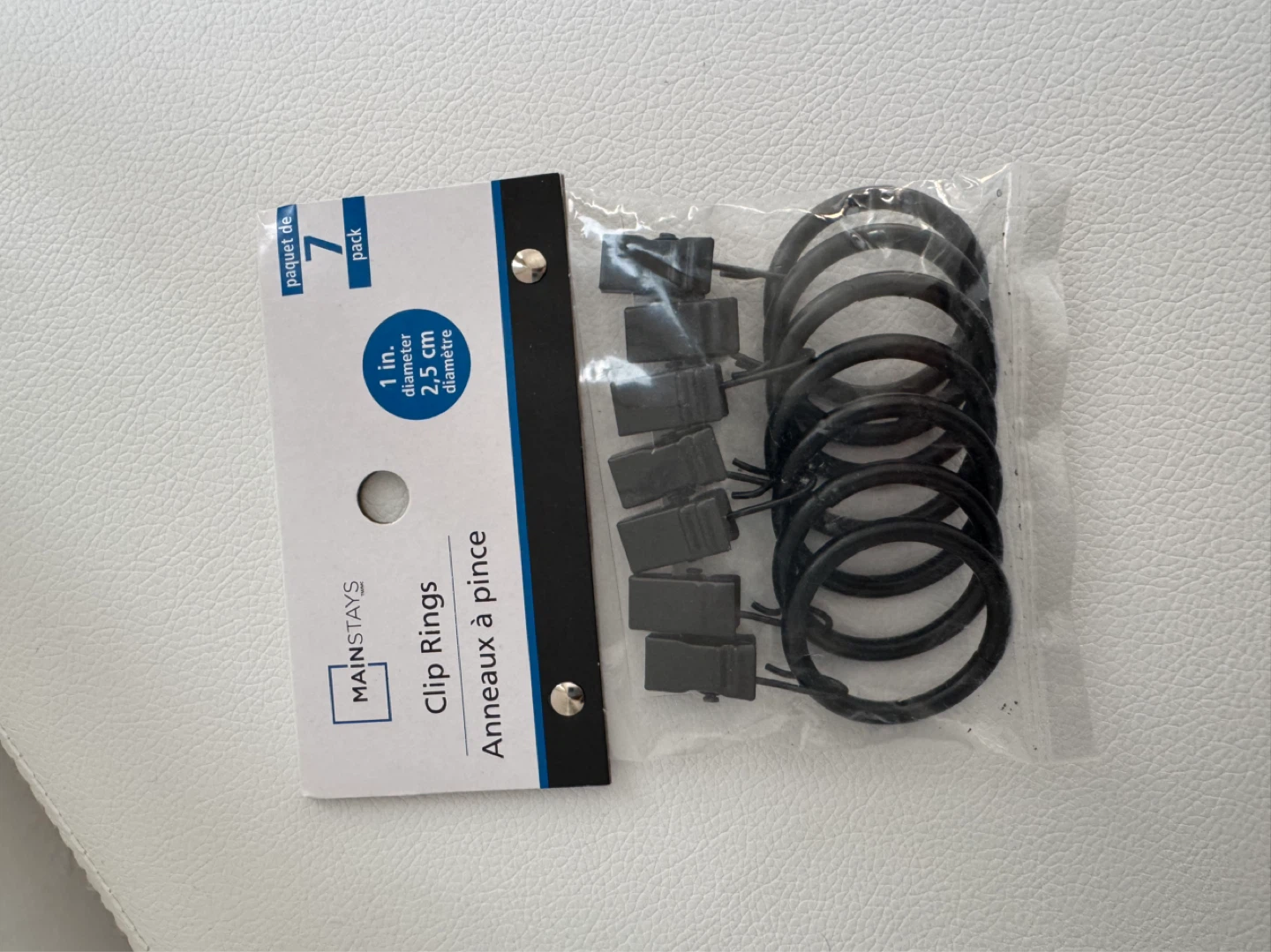 Mainstays Clip Rings - 7 Pack