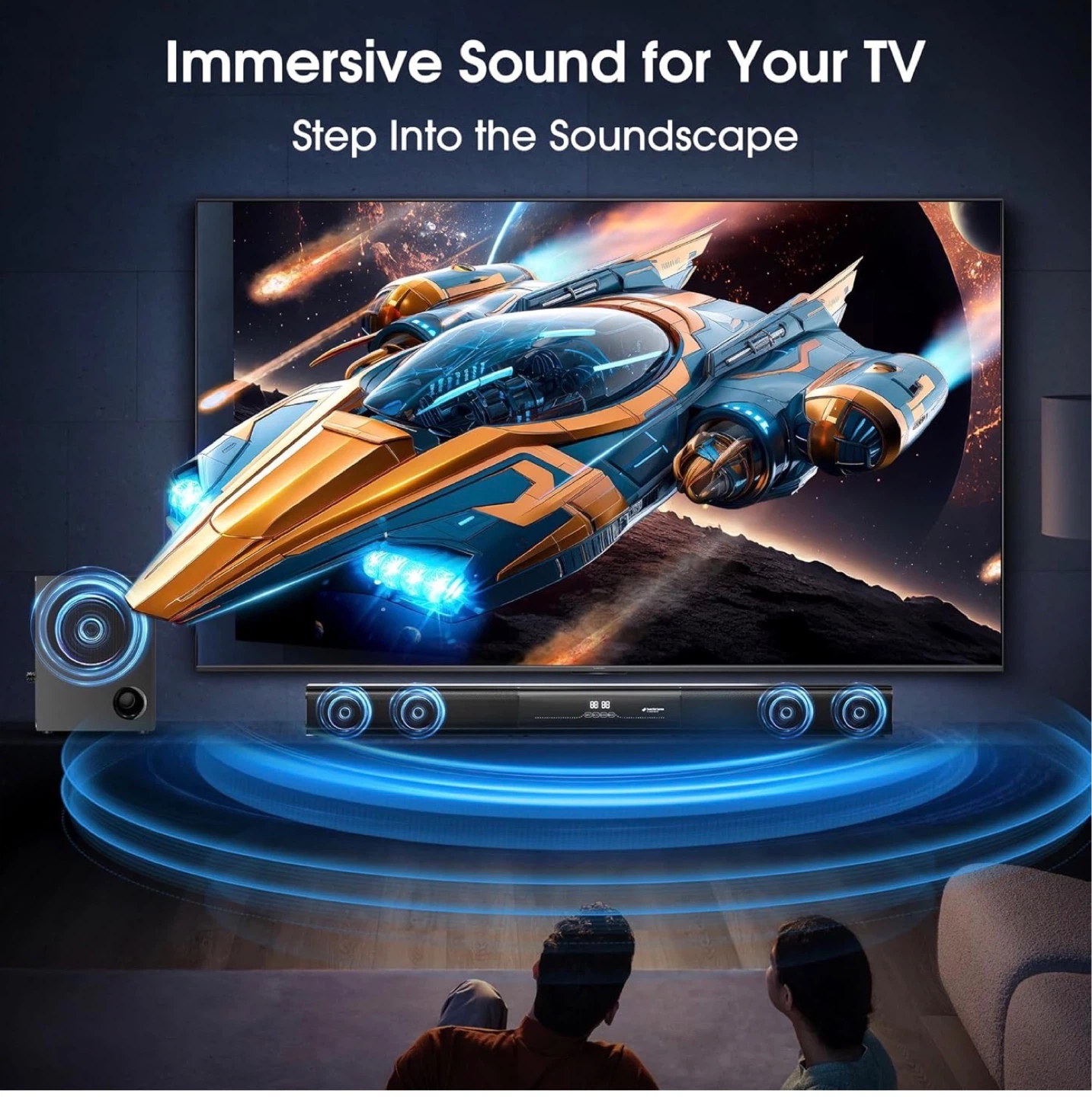 - HIXICOPA 2.1 Ch Soundbar & Subwoofer 🔊 Upgrade Your TV Sound - photo 4