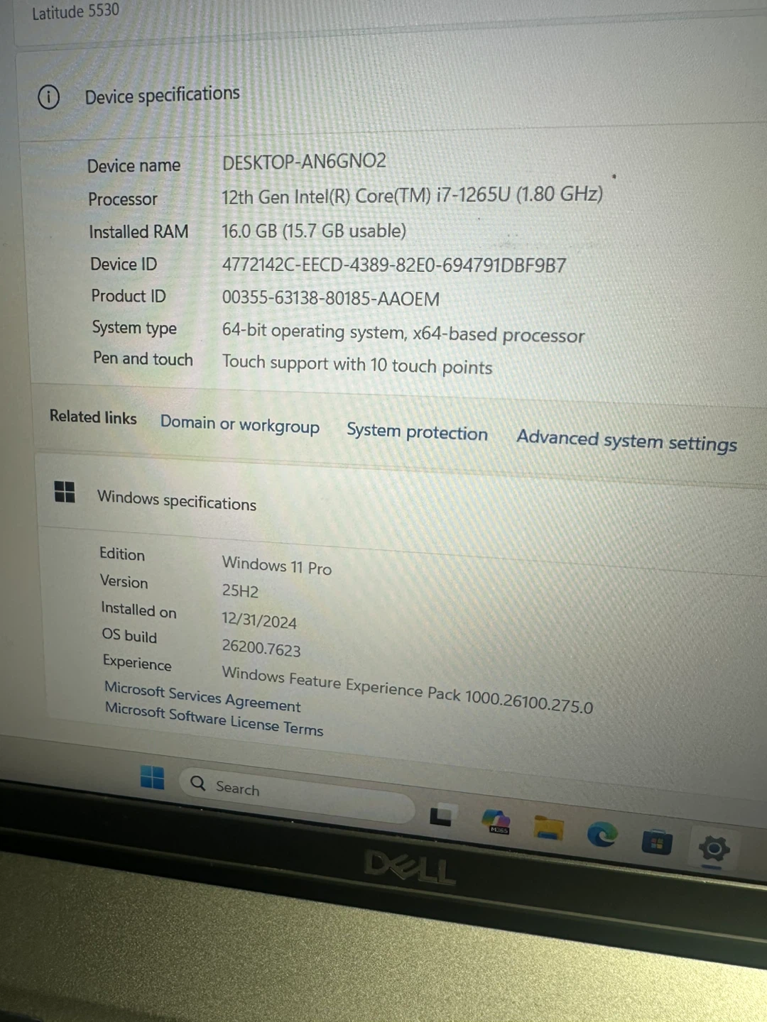 Dell Latitudde 5530 12th Gen i7 vPro • 16Gb RAM • 512Gb SSD - photo 4