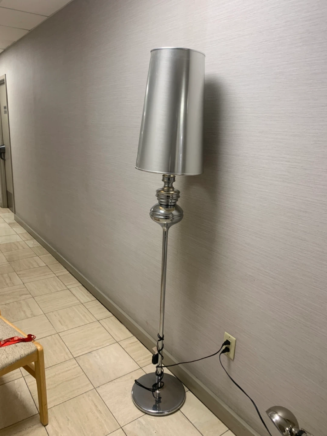 Standing Silver floor Lamp