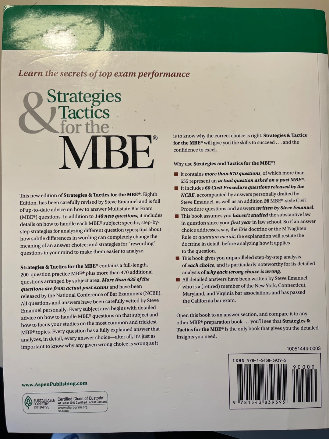 Strategies & Tactics for the MBE - photo 3