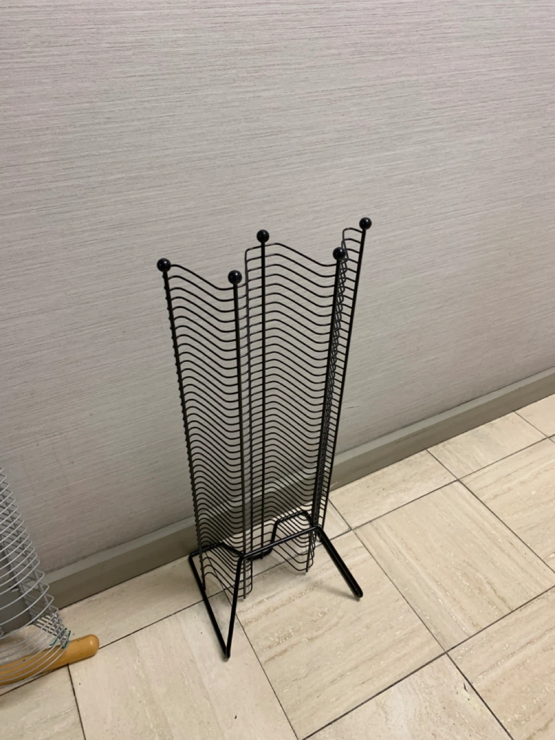 Black Metal CD/DVD Storage Rack