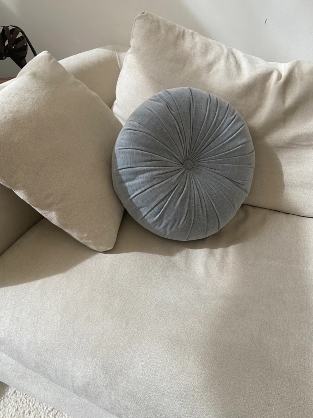 West Elm Round Tufted Throw Pillow - photo 4