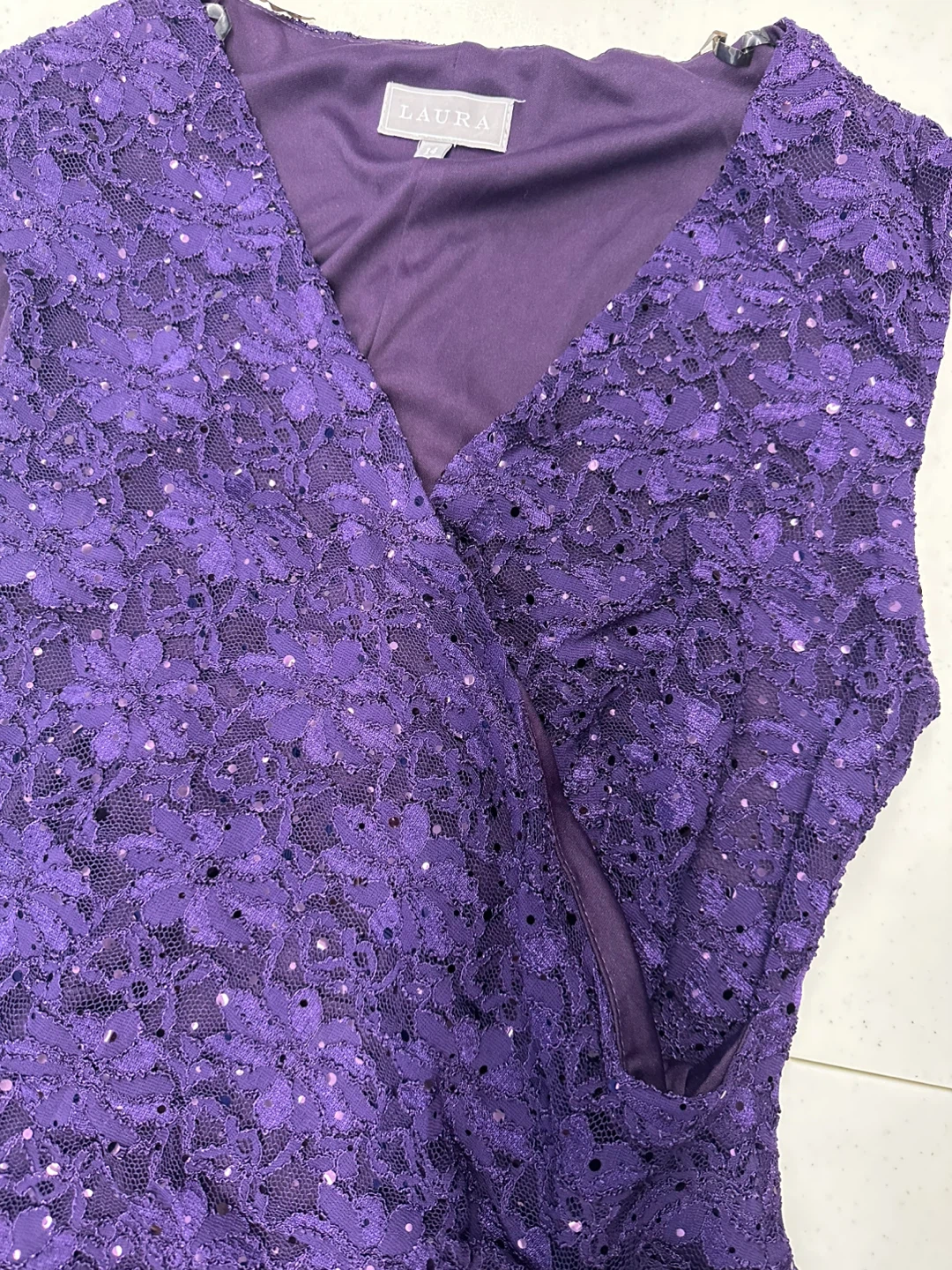 *Like new* Laura Purple Lace Dress - photo 2
