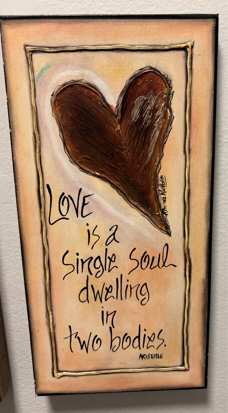 2 Hand Painted Inspirational Wall Art