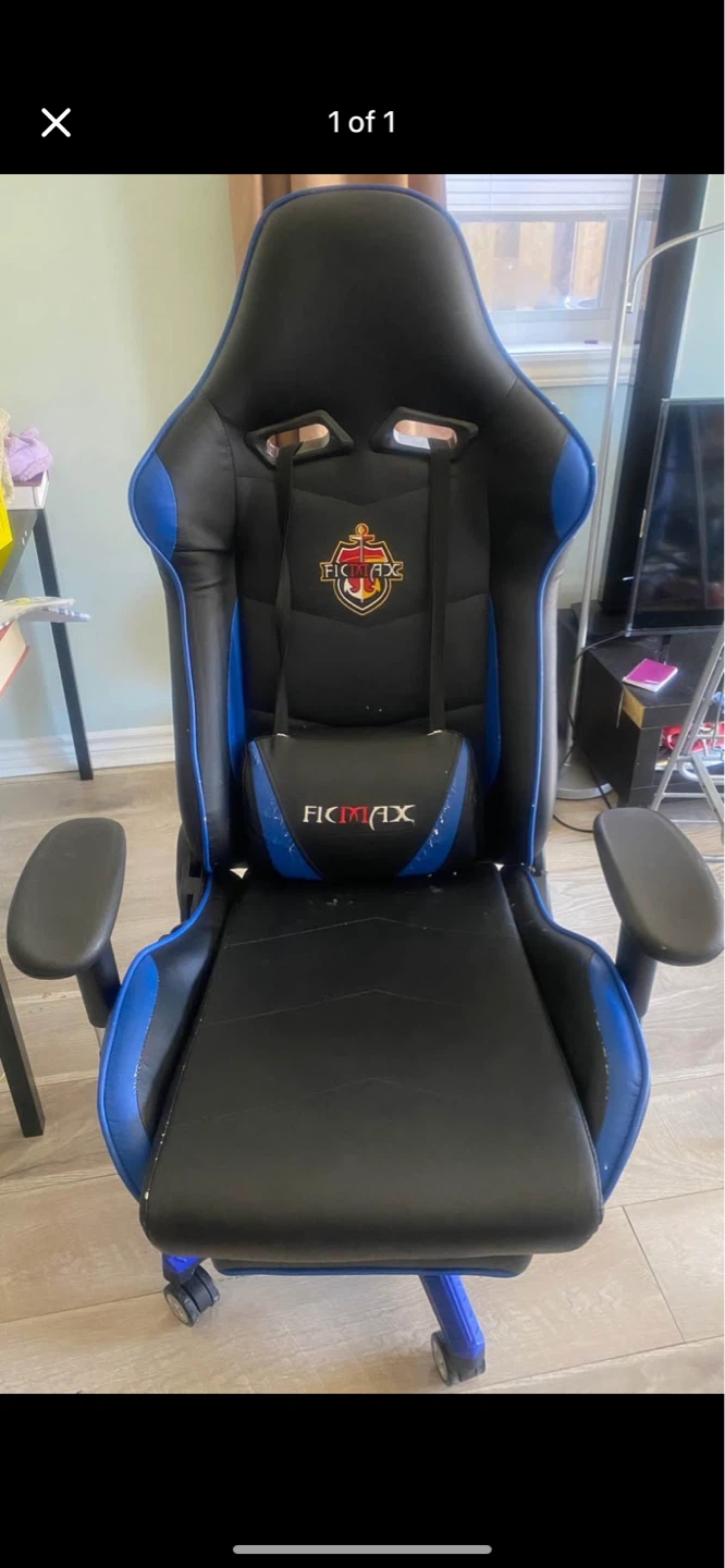 Ficimax Gaming Chair - Black and Blue