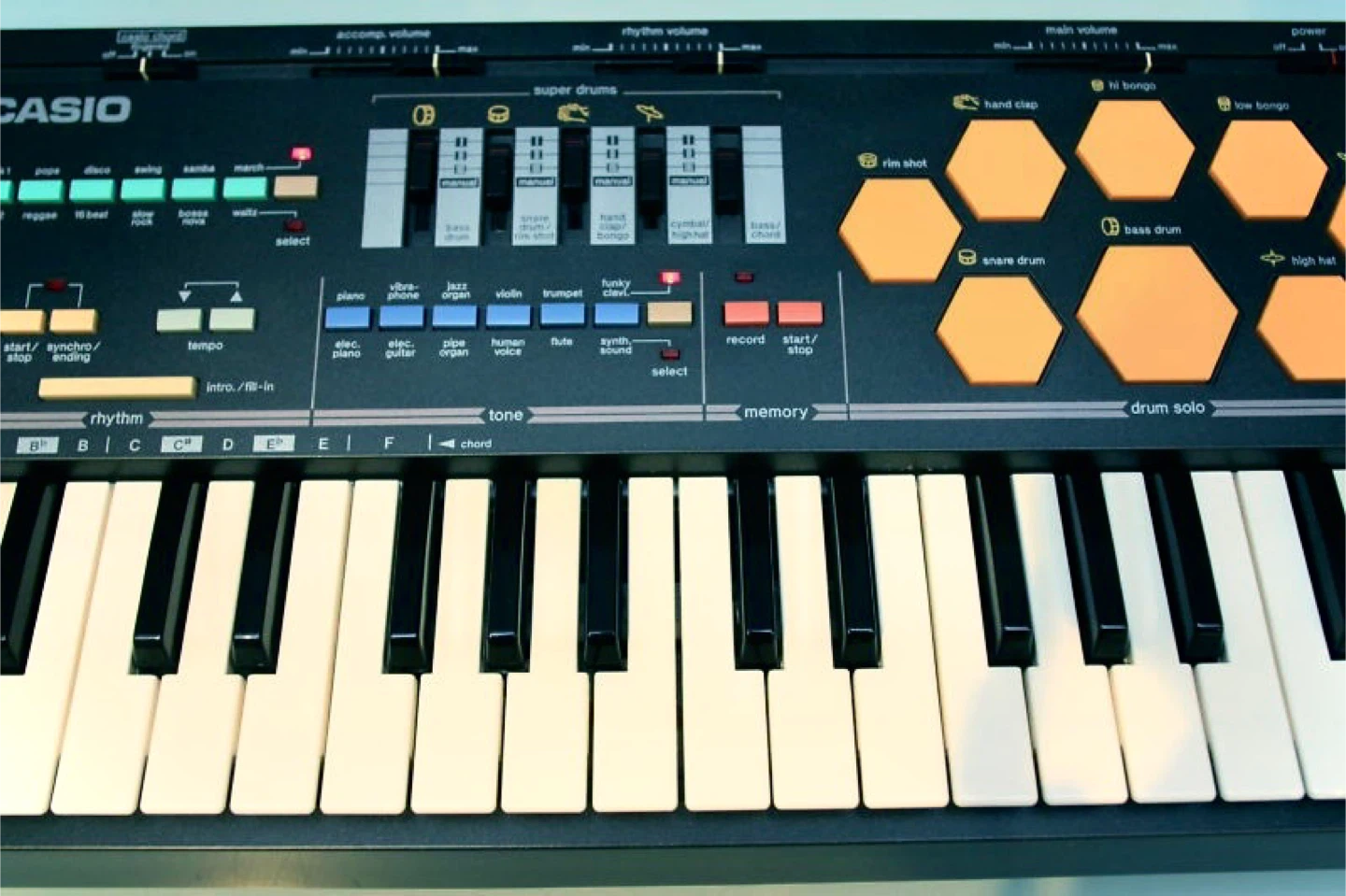 *LNIB* Vintage Casio MT-520 Synthesizer w Drum Machine and Stand - photo 5
