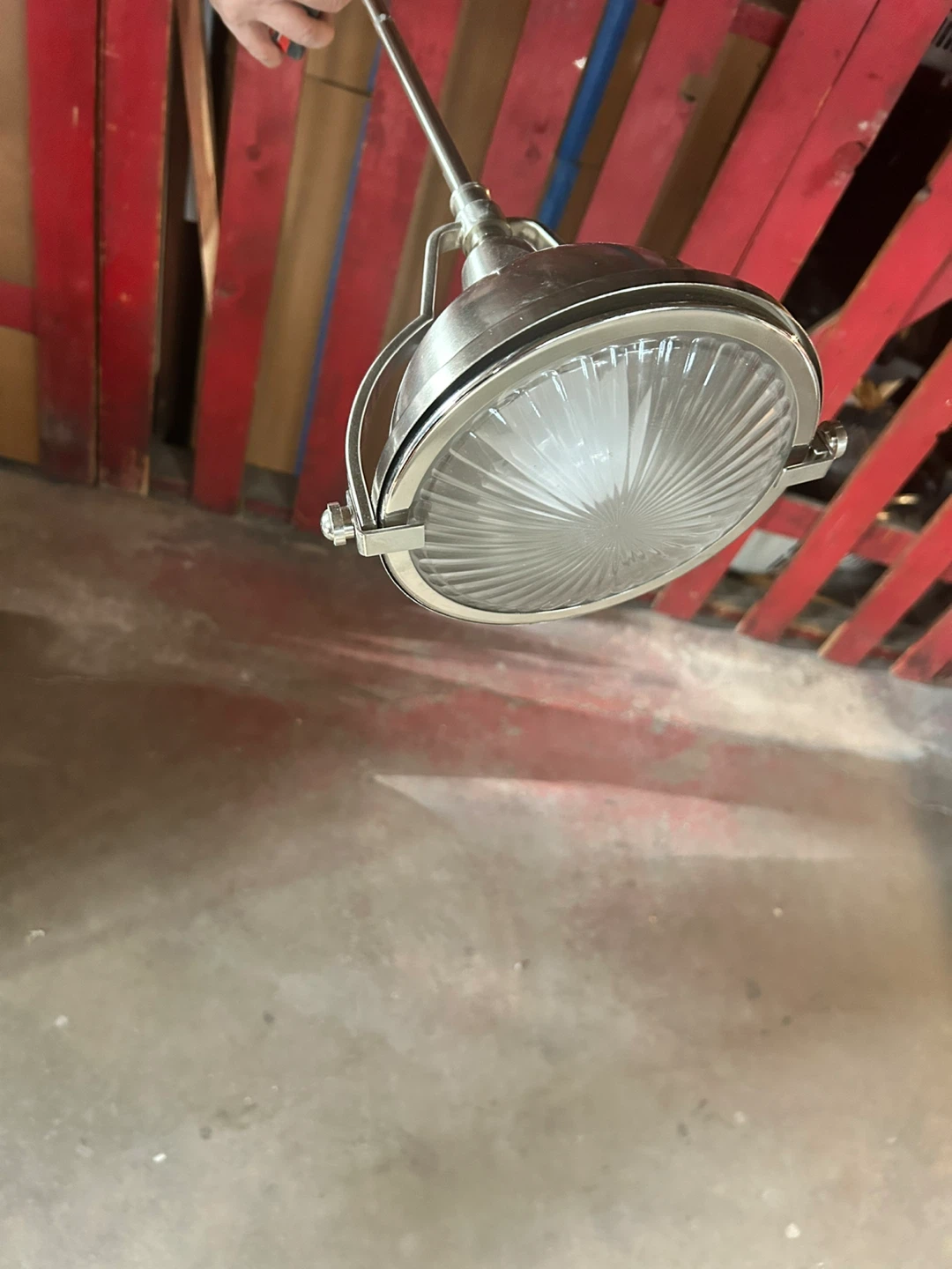 Set of 3 Silver Pendant Lights - photo 4