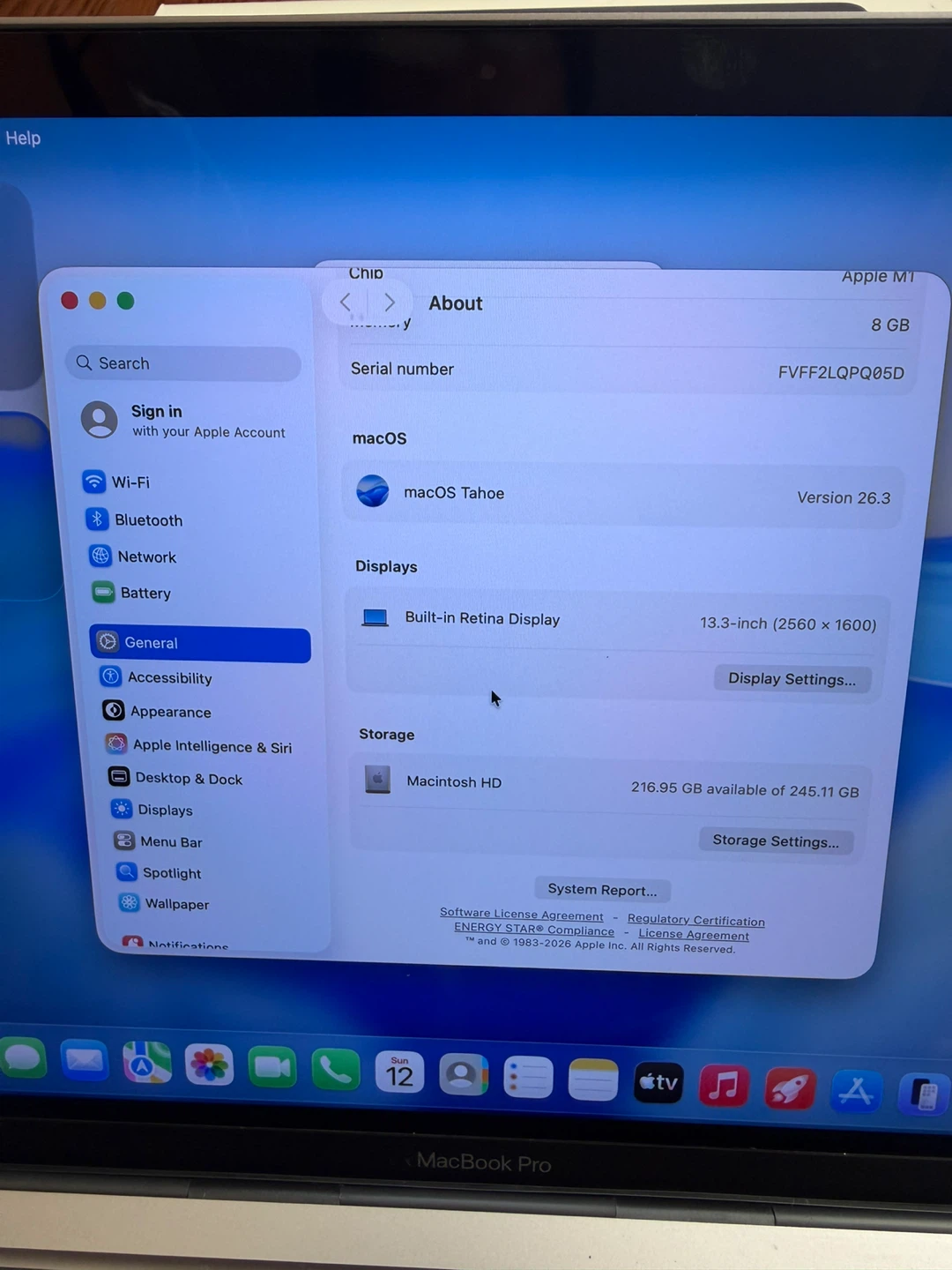 Apple MacBook Pro 13-inch M1 2020 8GB RAM - photo 4