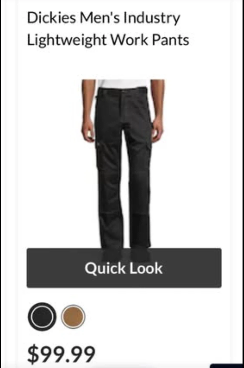 Dickies Flat Front Work Pants Size 32x32 - photo 5