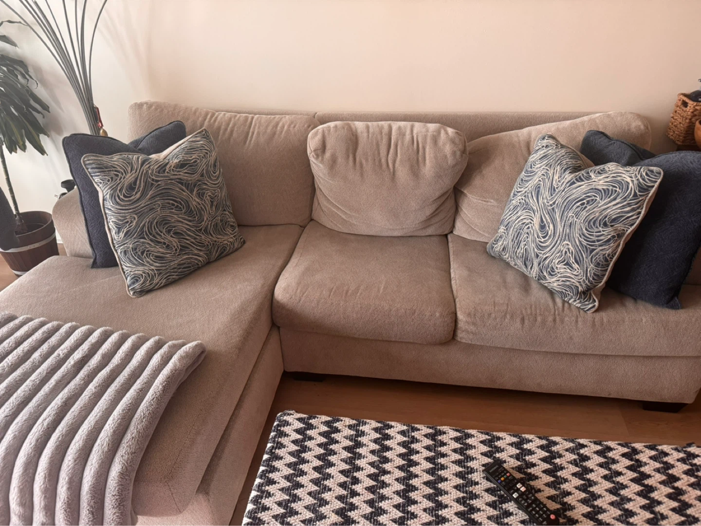 Ashley Sectional Couch w/ Cushions – Great Condition - photo 2