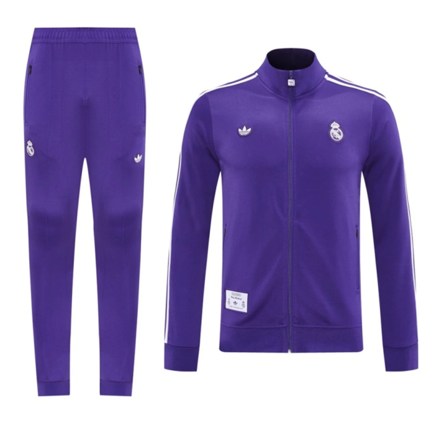 Adidas Real Madrid Tracksuit Purple XXL