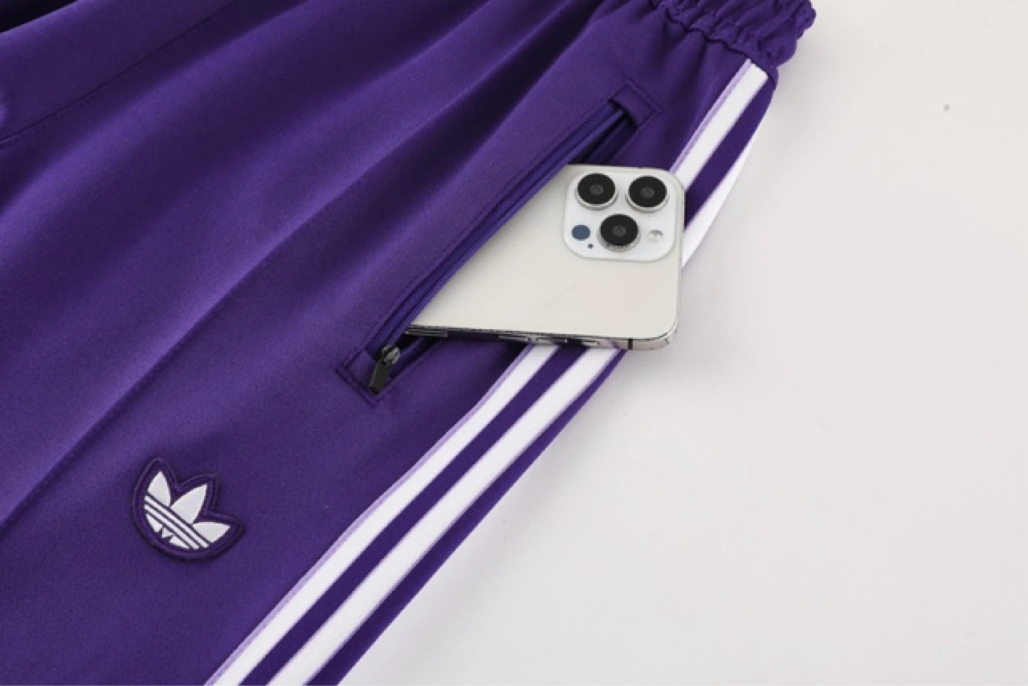 Adidas Real Madrid Tracksuit Purple XXL - photo 3