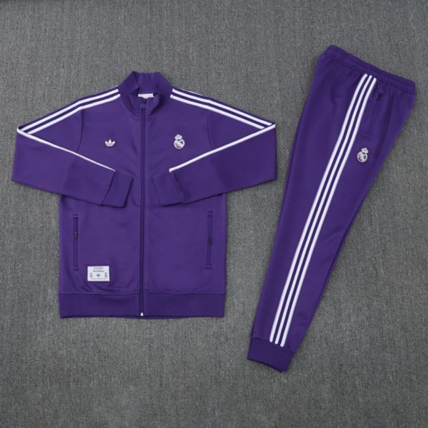 Adidas Real Madrid Tracksuit Purple XXL - photo 2
