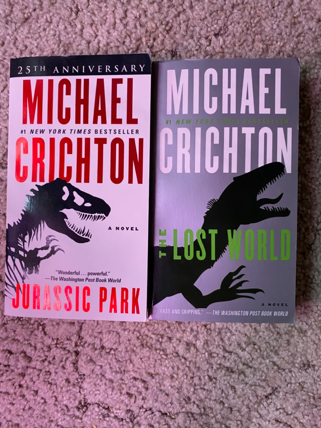 Michael Crichton Jurassic Park & The Lost World Novels