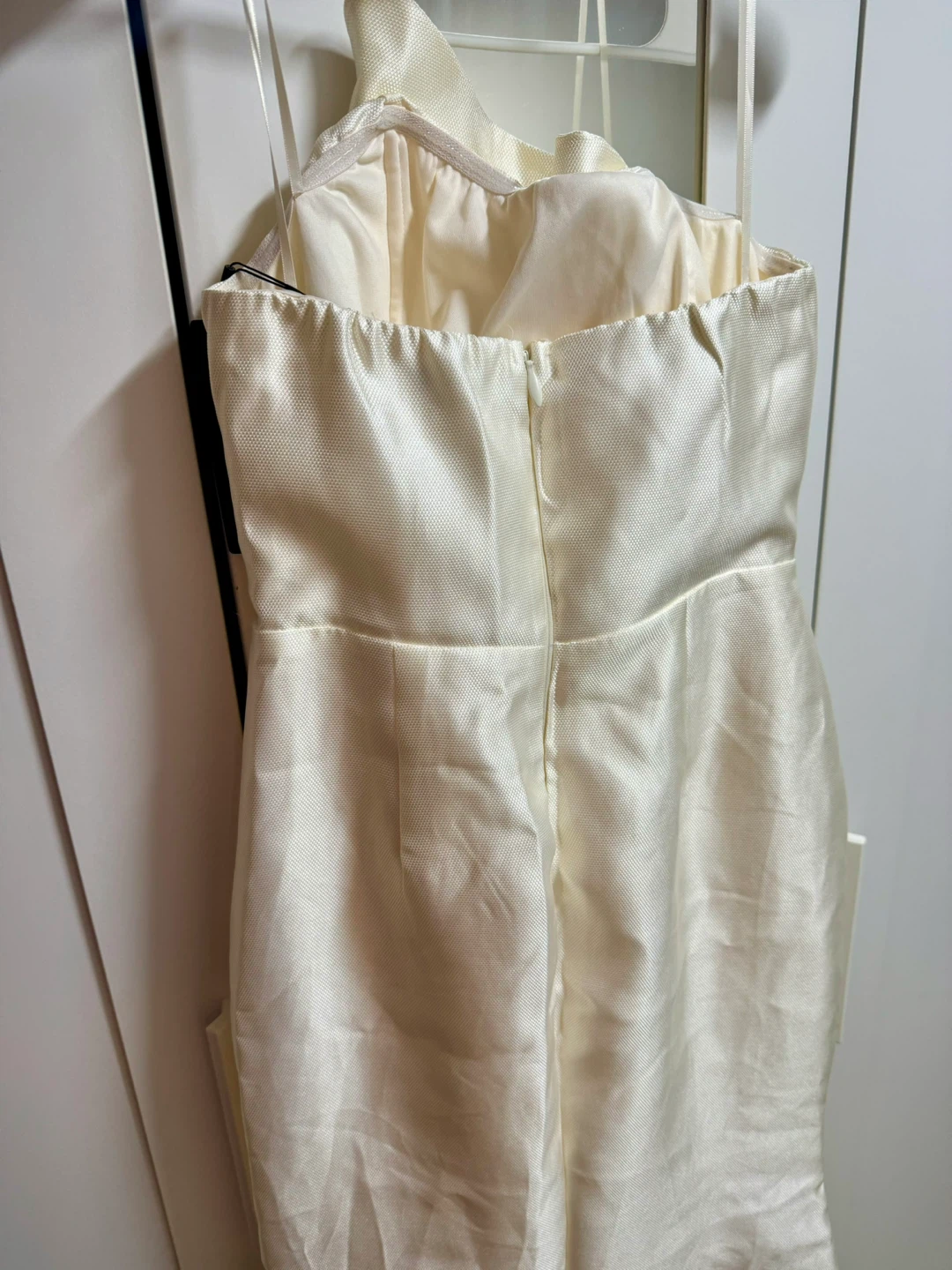 Fashion Nova Cream One-Shoulder Dress - photo 3