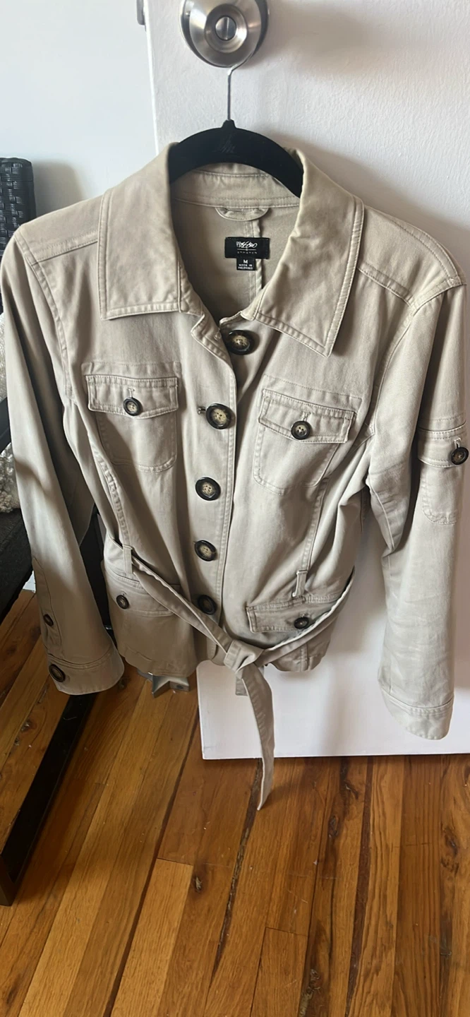Mossimo Supply Co. Tan Utility Jacket with Belt
