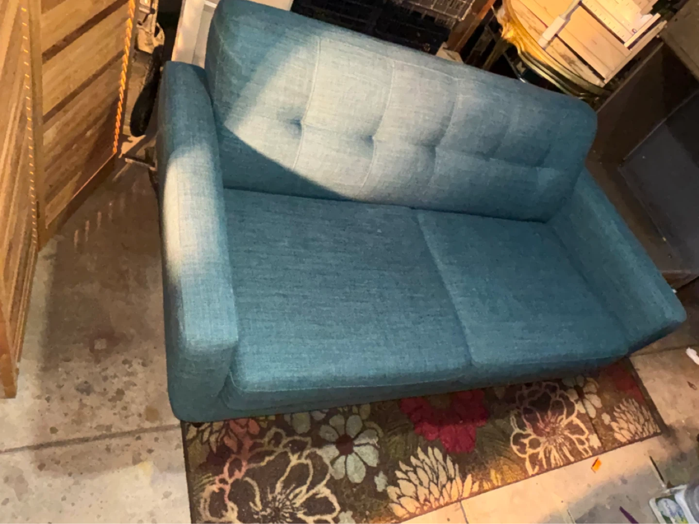 Bettie teal 65” Sofa