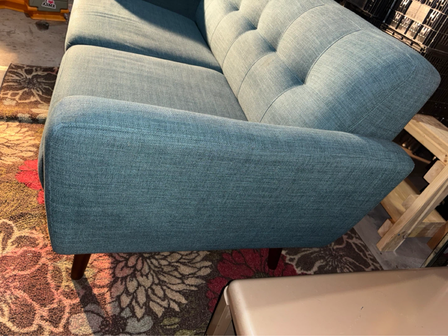Bettie teal 65” Sofa - photo 3