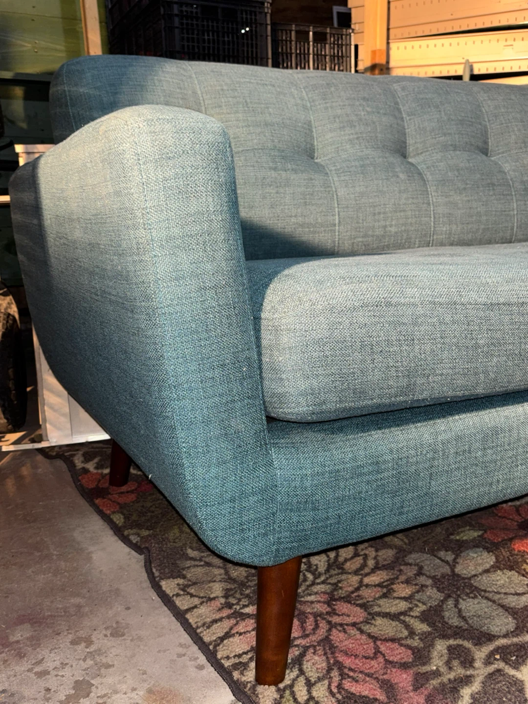 Bettie teal 65” Sofa - photo 4