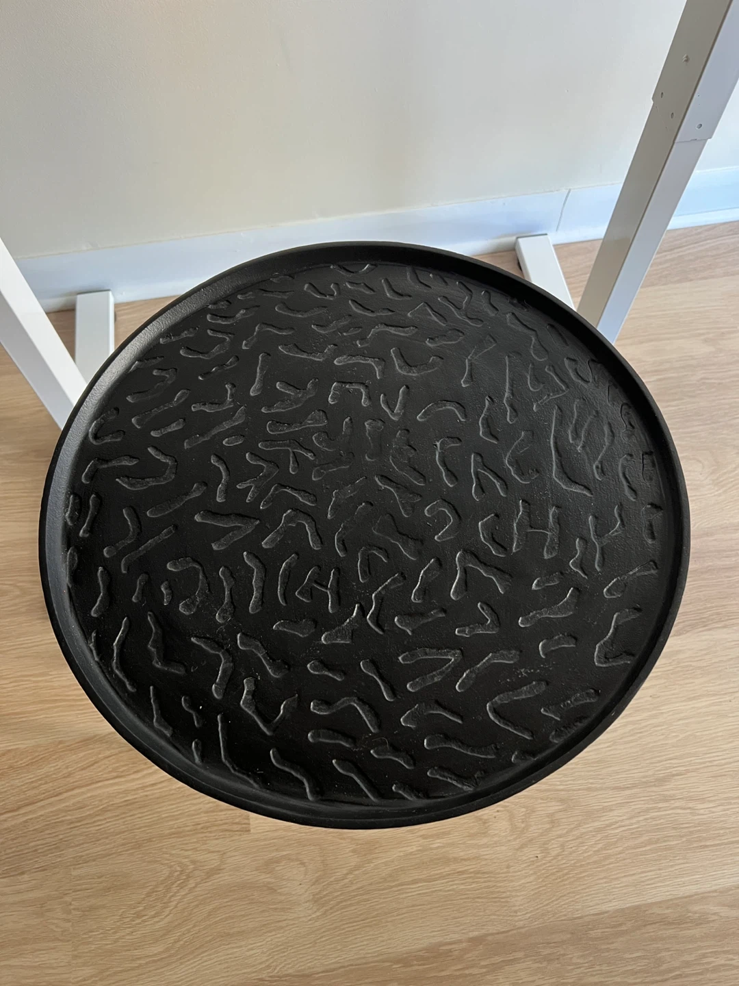 Black metal side table - photo 2