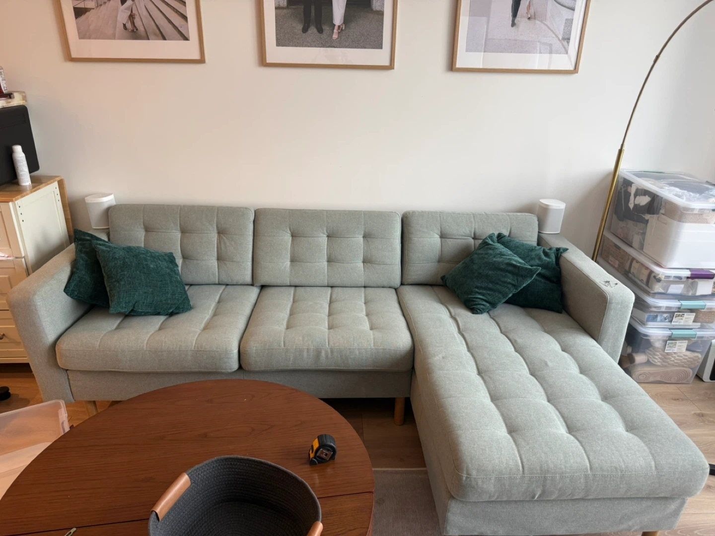 IKEA MORABO Sectional Sofa with Chaise Lounge