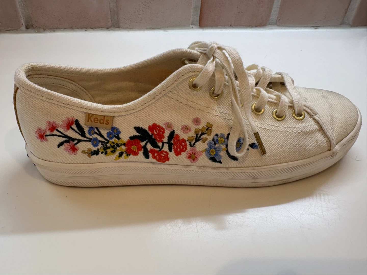 Keds  X Rifle Paper Company Embroidered Canvas Sneakers - photo 2