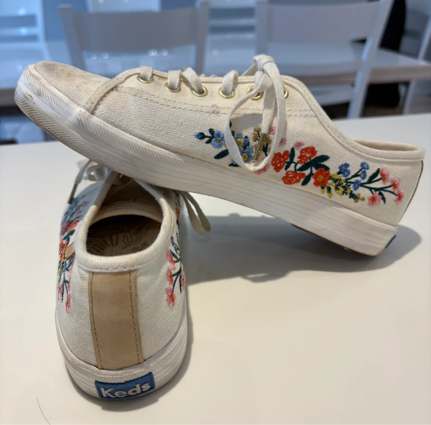 Keds  X Rifle Paper Company Embroidered Canvas Sneakers