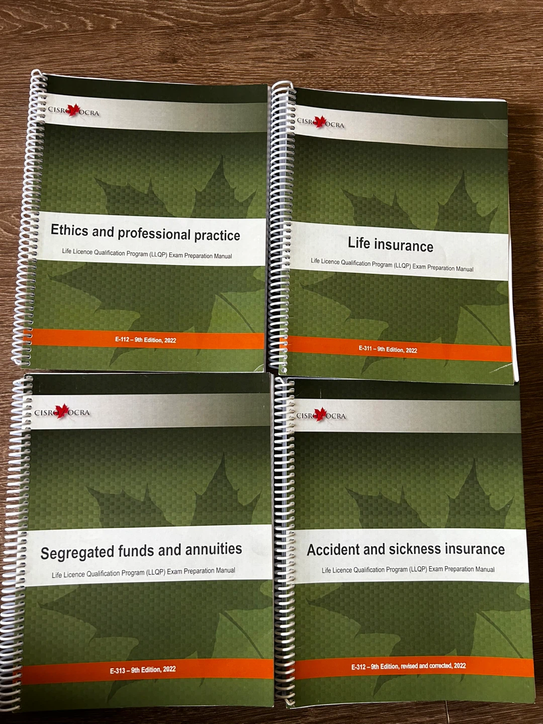 CISRO OCRA LLQP Exam Prep Manuals - 4 Books
