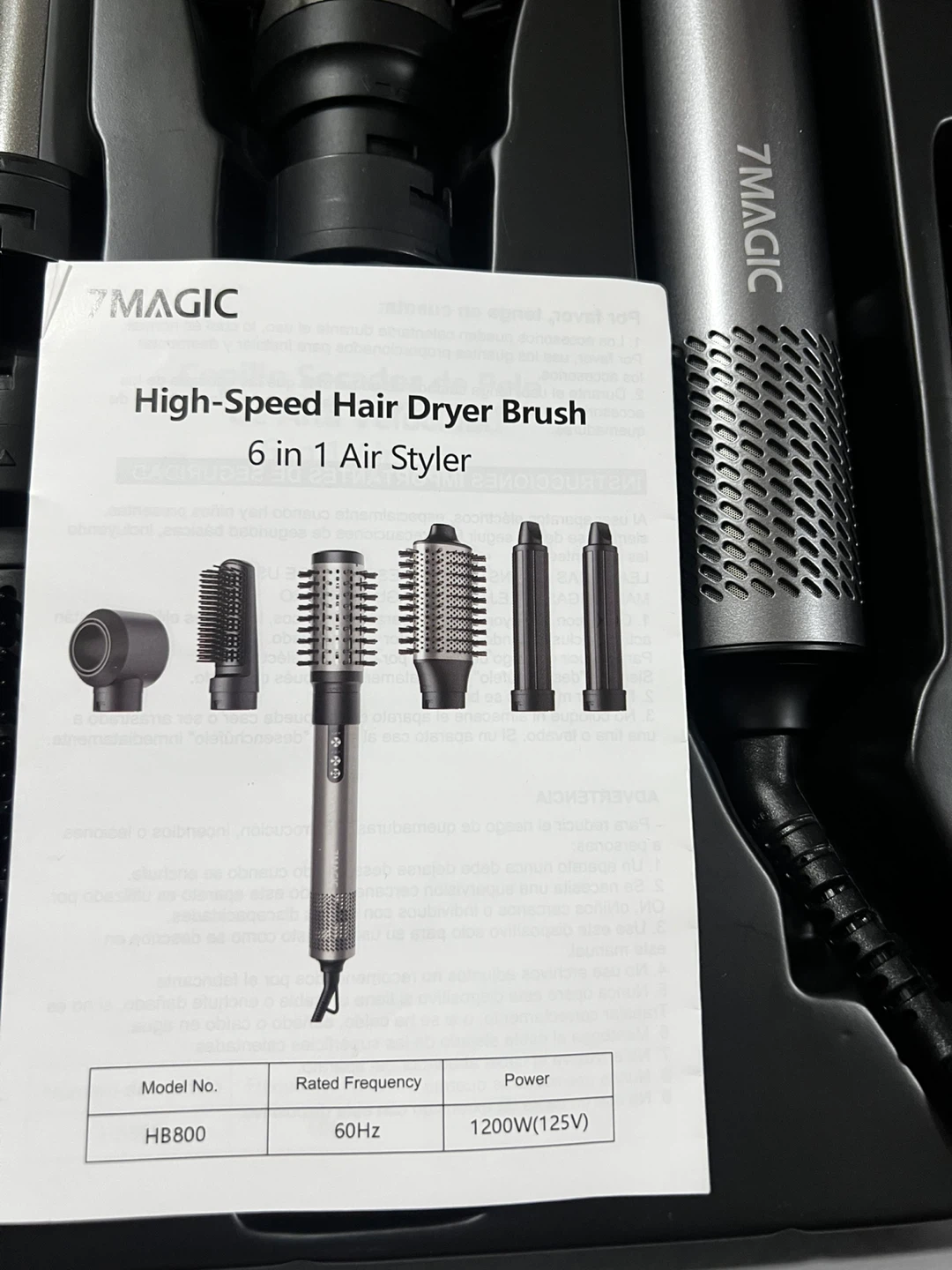 7MAGIC High-Speed Hair Dryer Brush 6 in 1 Air Styler - photo 2