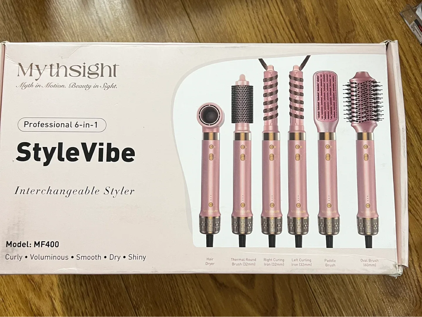 MythSight StyleVibe Model MF400 6-in-1 Interchangeable Styler
