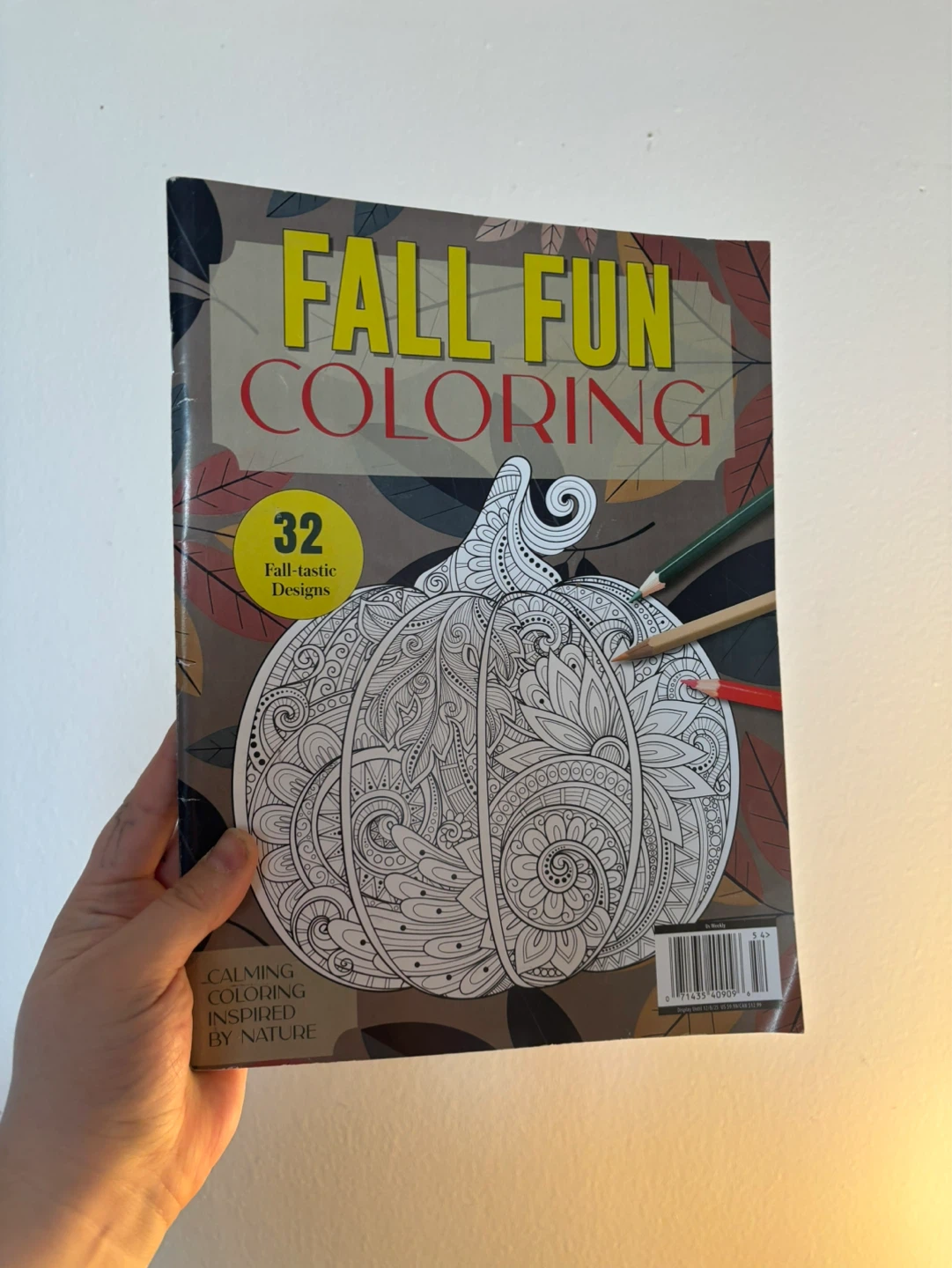 Fall Fun Coloring Book - 32 Designs