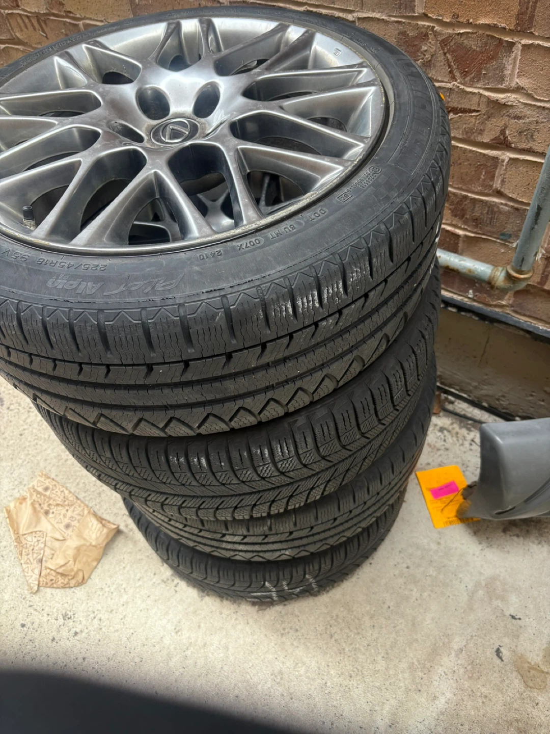 Set of 4 Lexus Winter Tires and Rims 225/45R18 - photo 2