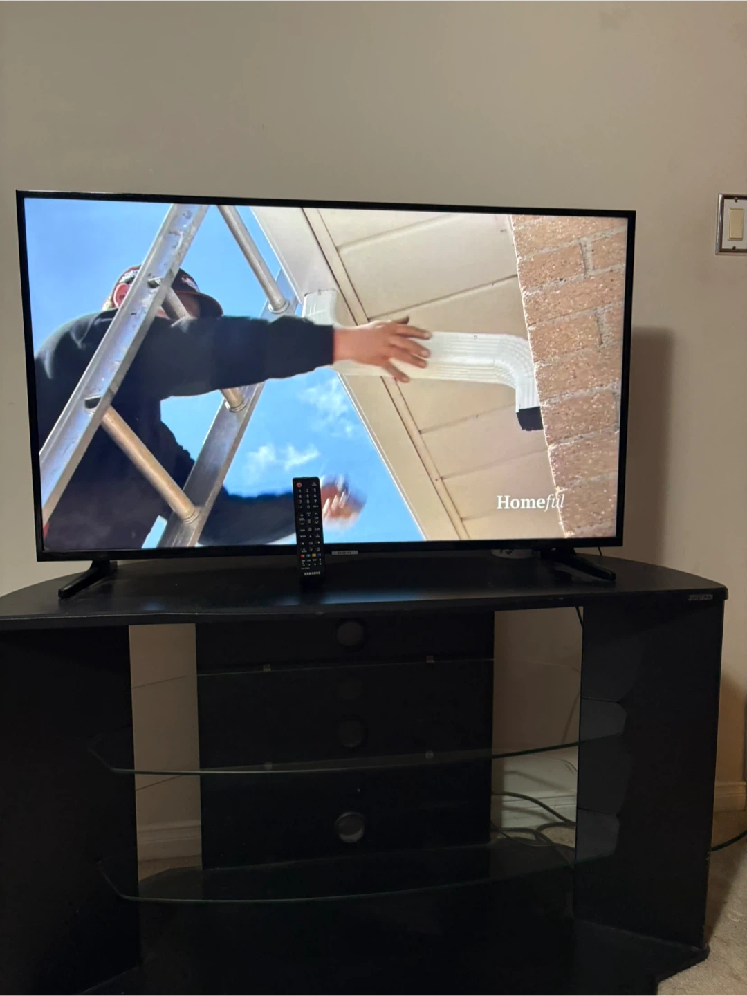 Homeful 55 inch TV with Stand and LED Lights