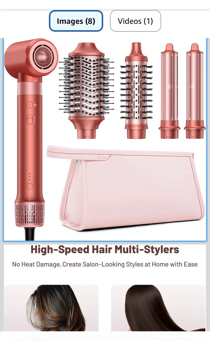 HITTIONA 5-in-1 High-Speed Hair Dryer Brush Set