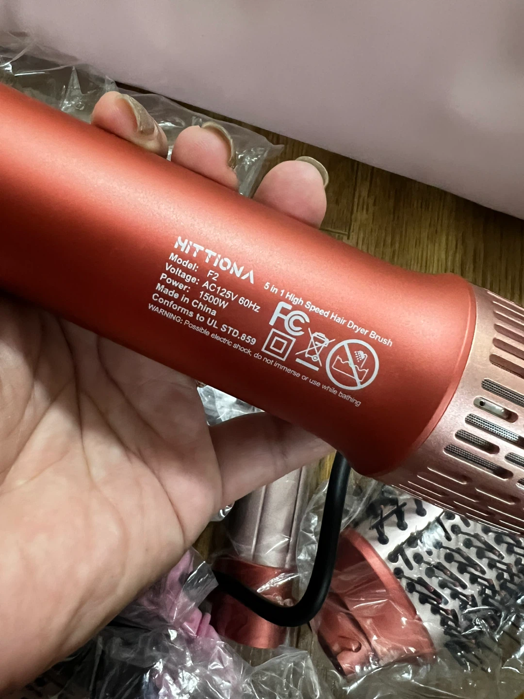 HITTIONA 5-in-1 High-Speed Hair Dryer Brush Set - photo 2