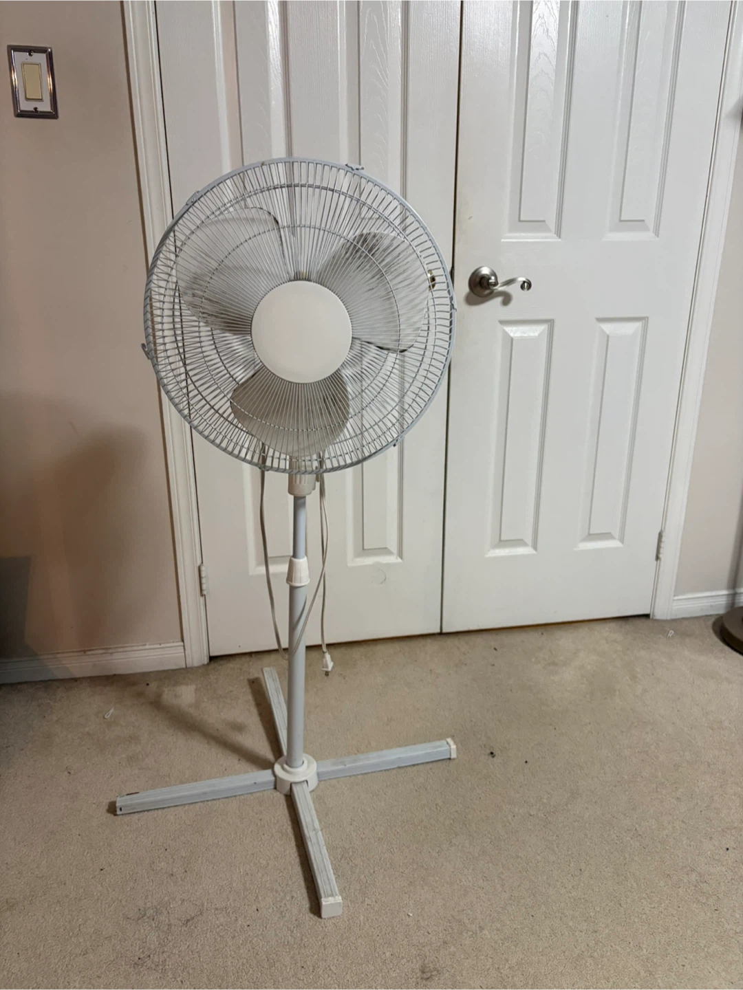 White Pedestal Fan