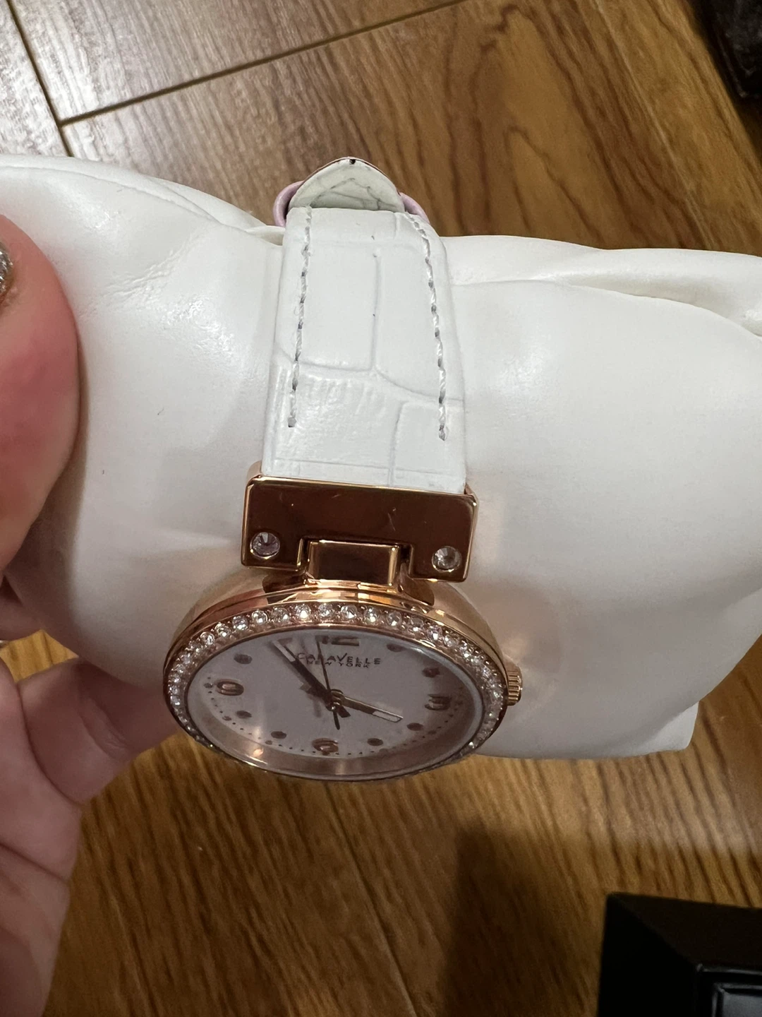 Caravelle New York Ladies Rose Gold Crystal Watch - photo 2
