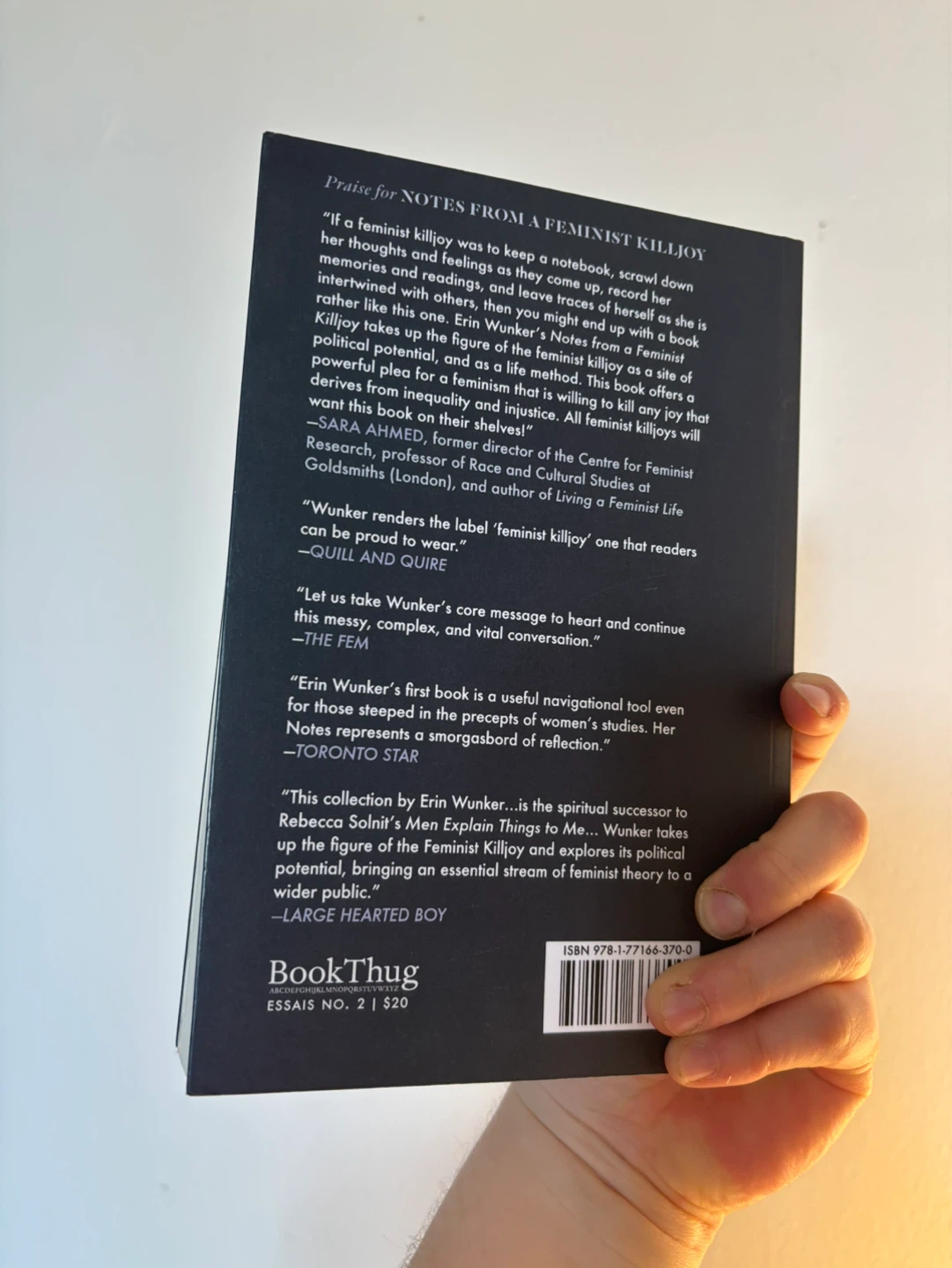 Notes from a Feminist Killjoy by Erin Wunker - photo 2