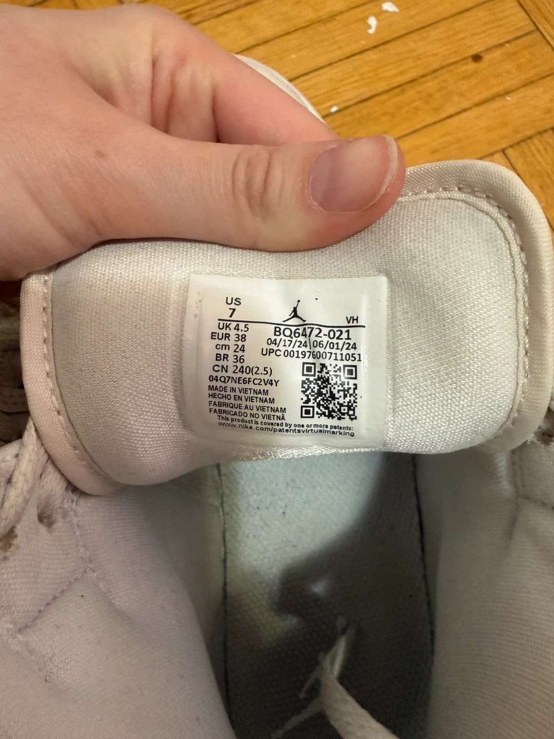 Jordan Women's 1 Mid Phantom/White-Gum Shoes - photo 5